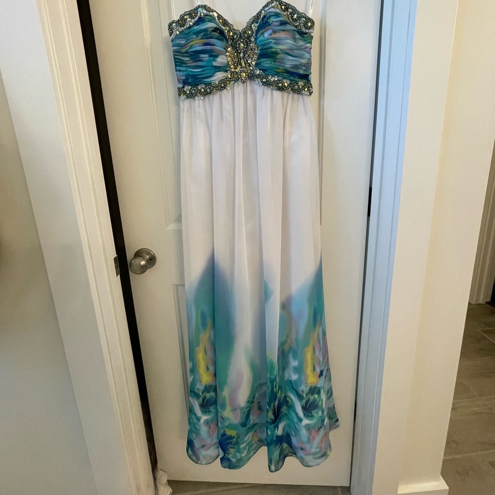 Cachet floor length dress
